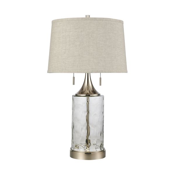 Tribeca 27'' High 2-Light Table Lamp - Clear