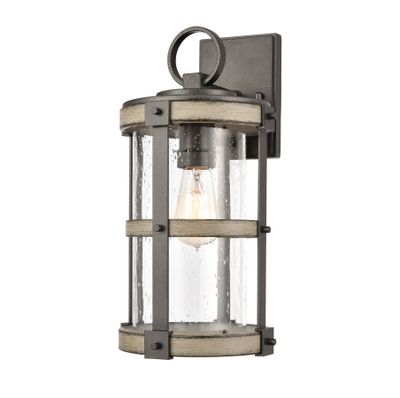 Annenberg 16″ High 1-Light Outdoor Sconce - Anvil Iron