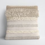 Venora Striped Cotton Blend Throw Pillow 2