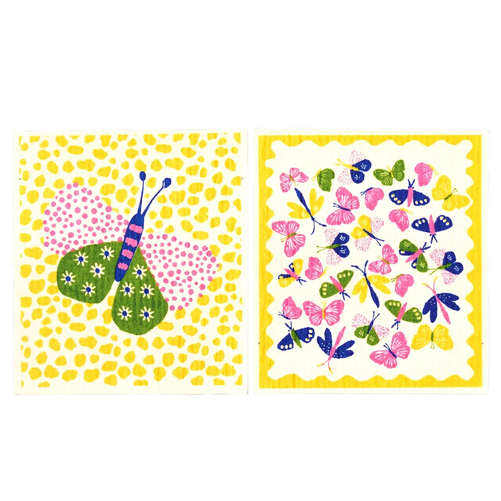 Bloom & Flutter Sponge Cloth (Set of 2)