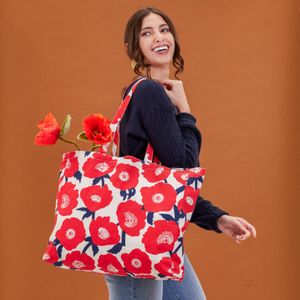 Poppies Little Shopper Canvas Tote Bag 3