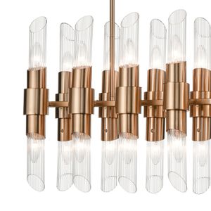 Carisbrooke 28.75'' Wide 24-Light Linear Chandelier - Burnished Brass 3