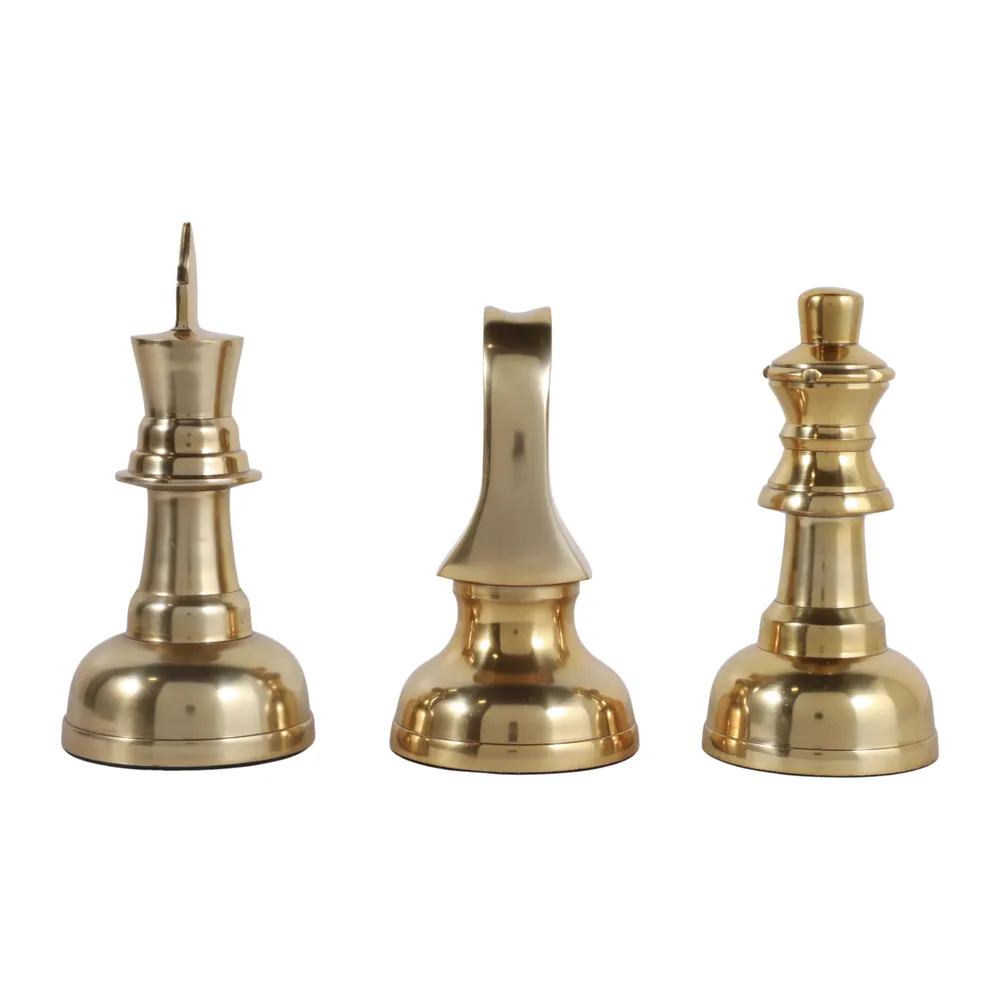 CASTONHOLM SET OF 3 GOLD DECOR 10 (IN)