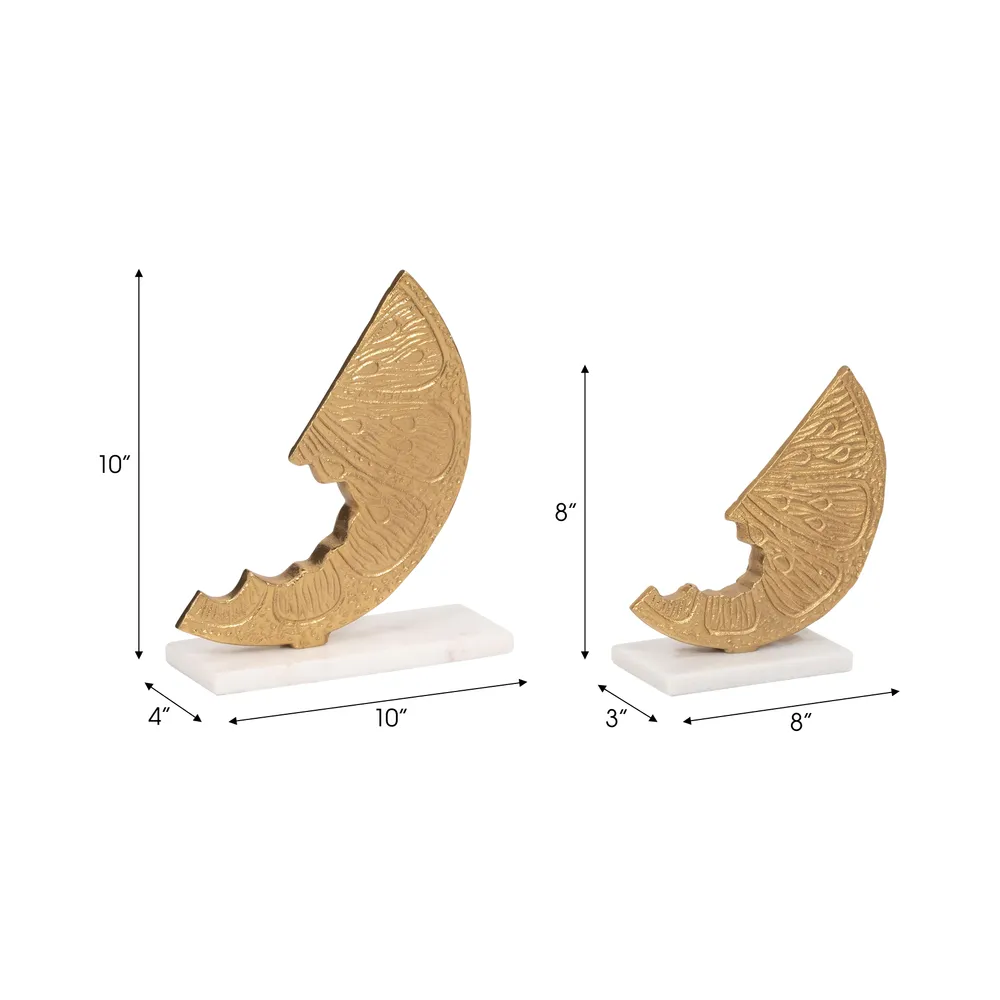 GRADYGROVE SET OF 2 GOLD DECOR 10 (IN)