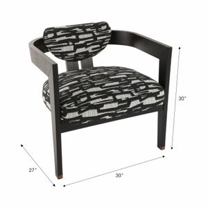 PEARLLEY BLACK CHAIR 30 (IN) 8