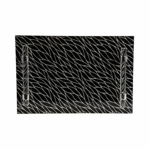LARKLAND SET OF 2 BLACK TRAY 2 (IN) 8