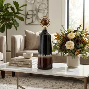GRAYDONWIND BROWN GLASS VASE 23 (IN) 2