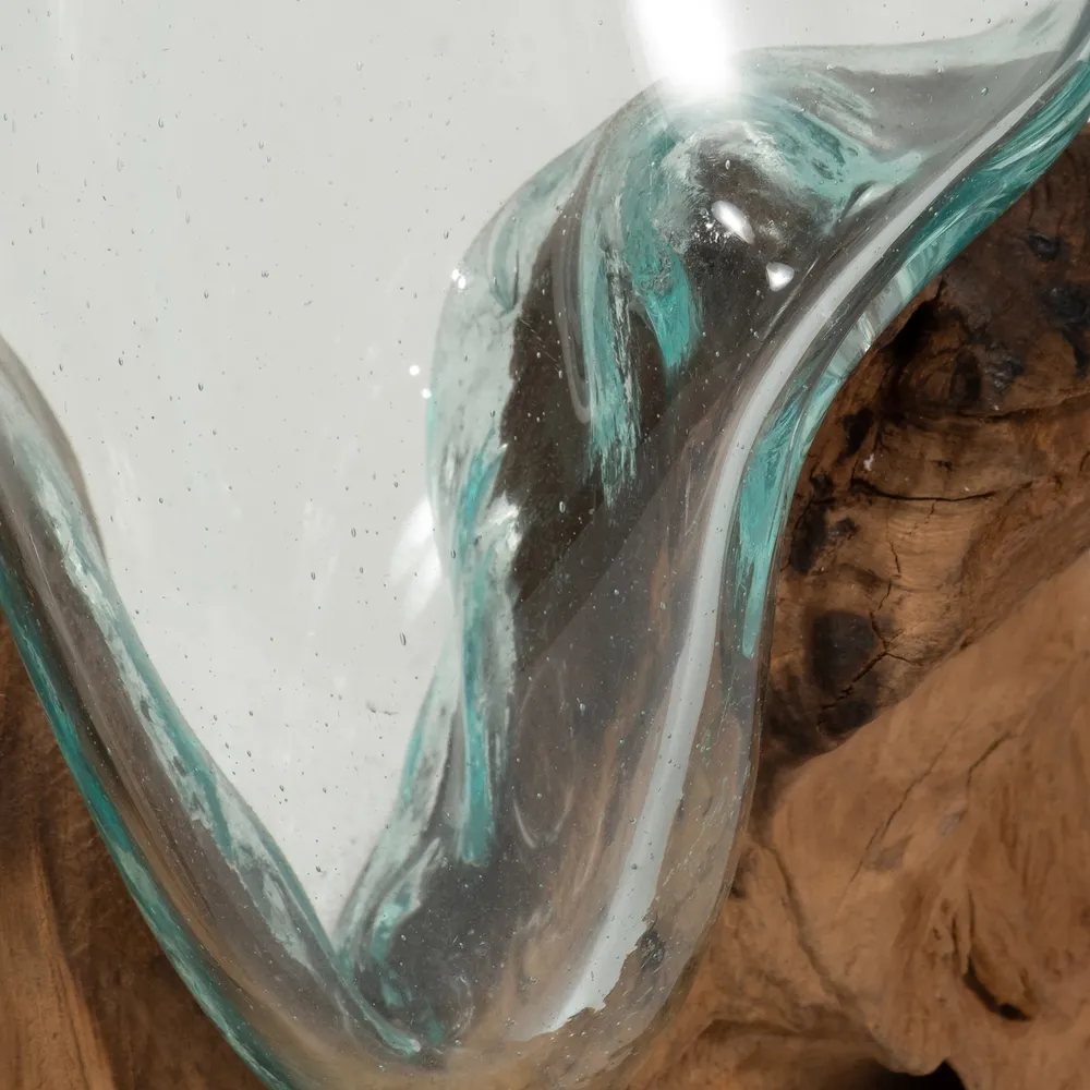 BARRONFORD BROWN GLASS VASE 12 (IN)