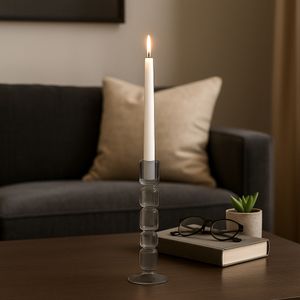 HENDONVALE BLACK CANDLE HOLDER 12 (IN) 10