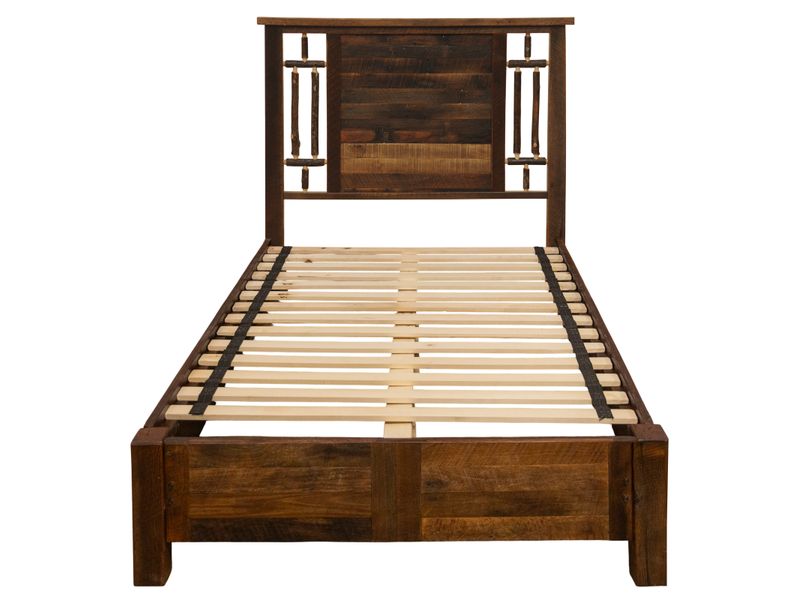 Appalachian Windowpane Bed with Rail System - Double 5