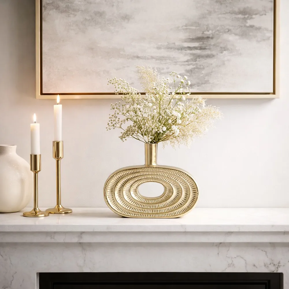 MASONWICK GOLD VASE 10 (IN)
