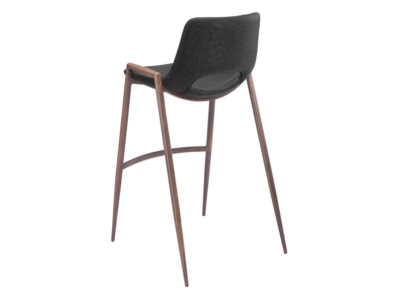 Desi Barstool Black & Walnut 6