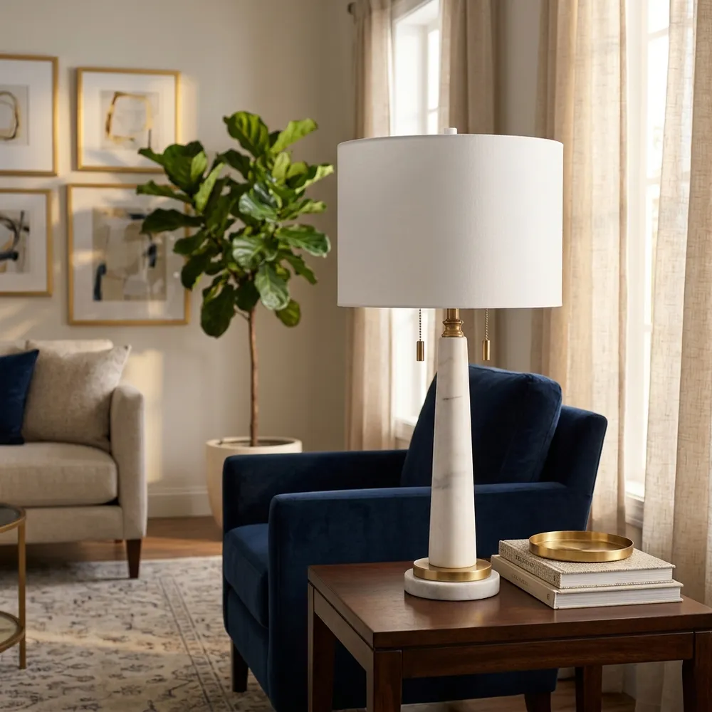 KANE WHITE LAMP 28 (IN)