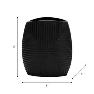 EMMONS BLACK VASE 10 (IN) 8