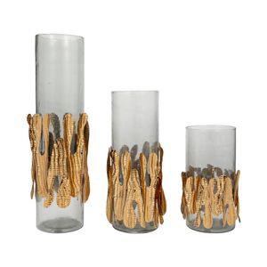 ASHWORTH GRAY CANDLE HOLDER 20 (IN) 8