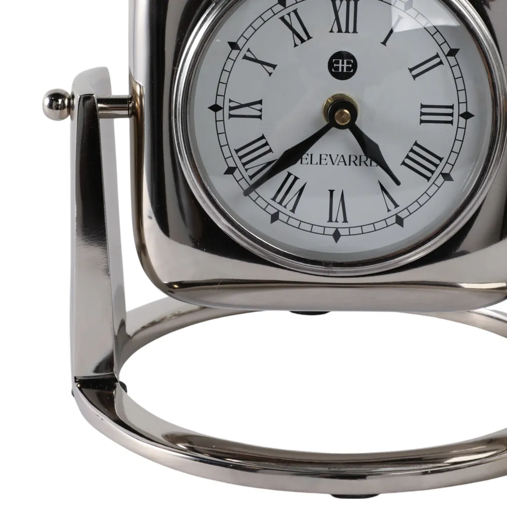 HARPERWICK SILVER CLOCK 9 (IN)