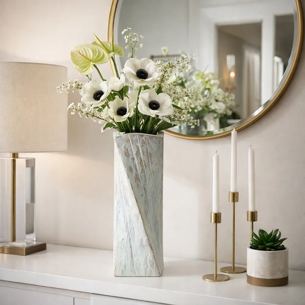 GREYSONCROSS BROWN VASE 14 (IN)