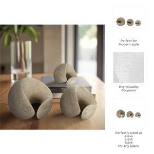 TURNERBROOK SET OF 3 BROWN DECOR 5 (IN) 9