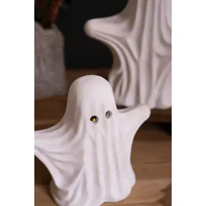 Set of 2 Cement Halloween Ghosts 2