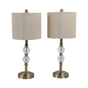 BRAXTONLAKE SET OF 2 GOLD LAMPS 26 (IN) 5