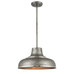 Kerin 16'' Wide 1-Light Pendant - Textured Silver Gray 1