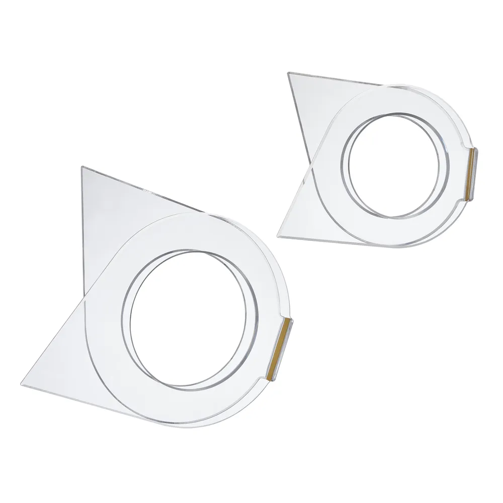 DUNLAPPARK SET OF 2 CLEAR DECOR 10 (IN)