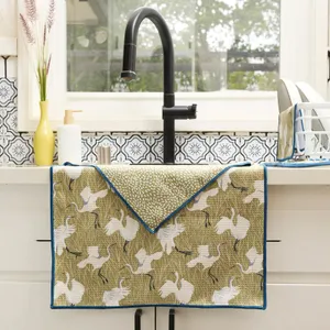 Egret & Reed blu Eco Kitchen Tea Towel 3