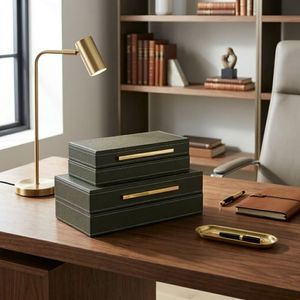 ROCKGROVE SET OF 2 GREEN BOXES 5 (IN) 12