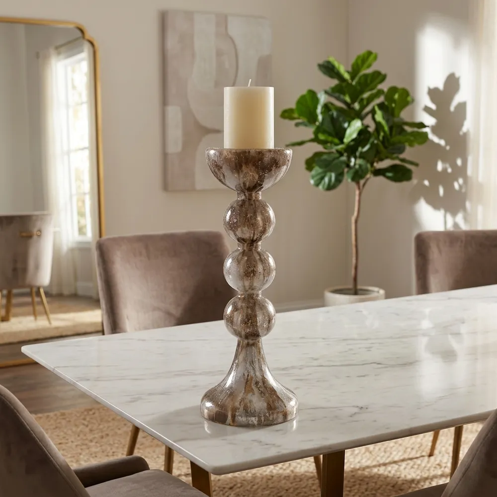 BECKETTOAK GOLD CANDLE HOLDER 18 (IN)