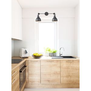 Skillet 12'' High 2-Light Sconce - Matte Black 5