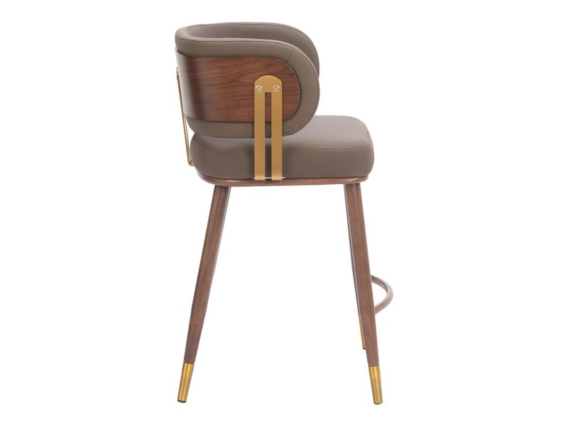 Brew Counter Stool Brown & Walnut 3