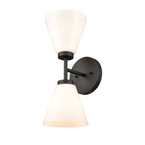 Houghton 15'' High 2-Light Vanity Light - Matte Black 5