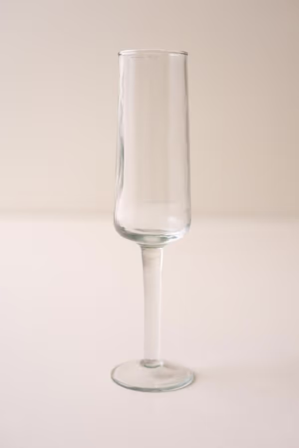 Hammered Glass Champagne Flute