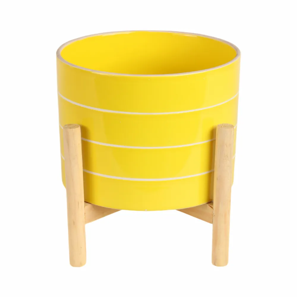 GRANLEYLEY YELLOW PLANTER 9 (IN)