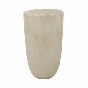 GORTONMOOR IVORY GLASS VASE 12 (IN) 4