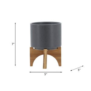 NORMAHAVEN GRAY PLANTER 7 (IN) 9