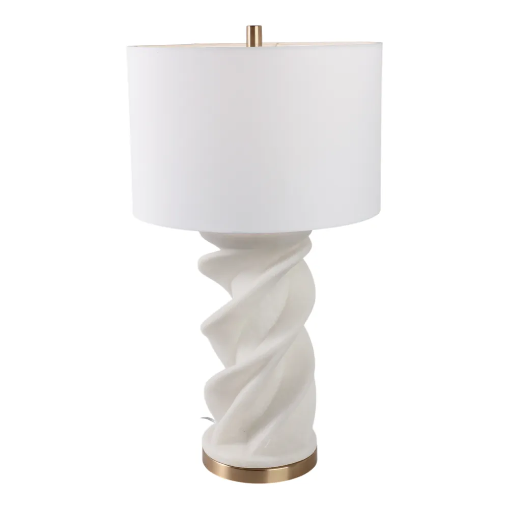 HAYFIELDMORE WHITE LAMP 30 (IN)
