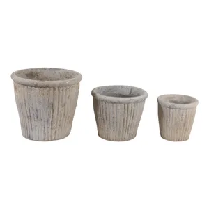 DREW SET OF 3 TAN PLANTER 13 (IN) 5