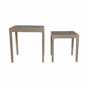 CALDERCROSS SET OF 2 BROWN TABLE 22 (IN) 5
