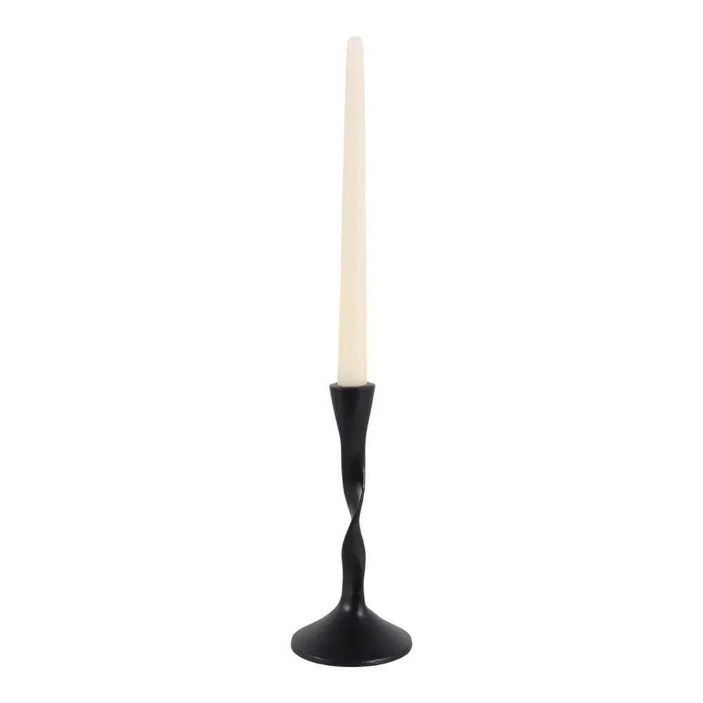 ELMONTVALE BLACK CANDLE HOLDER 8 (IN)