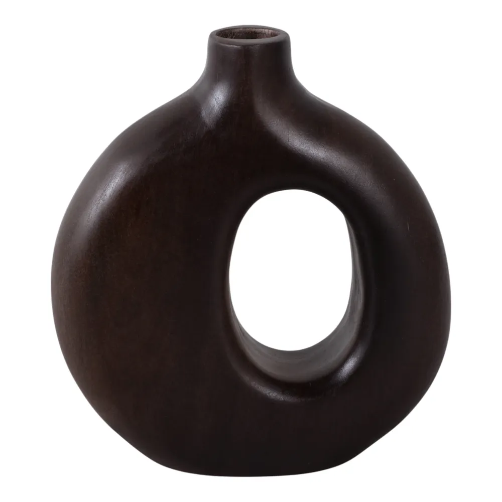 GRIFFINMOOR BROWN VASE 7 (IN)