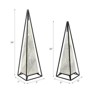 CLARACROSS SET OF 2 BLACK DECOR 26 (IN) 9