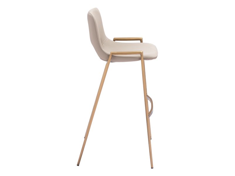 Desi Barstool Beige & Gold 3
