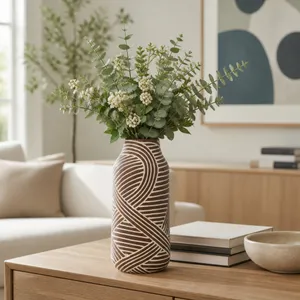 NOLANRUN BROWN VASE 13 (IN) 11
