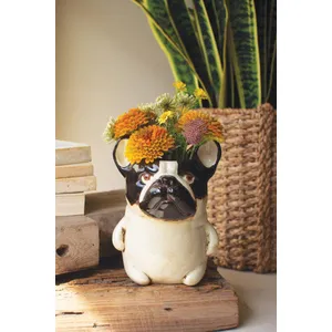 Ceramic French Bulldog Planter 1
