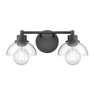 Julian 16'' Wide 2-Light Vanity Light - Matte Black 1