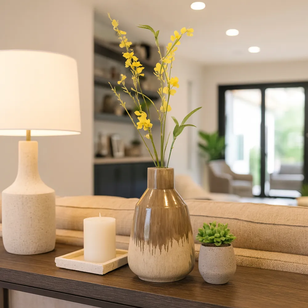 SAGEWELL BROWN VASE 12 (IN)