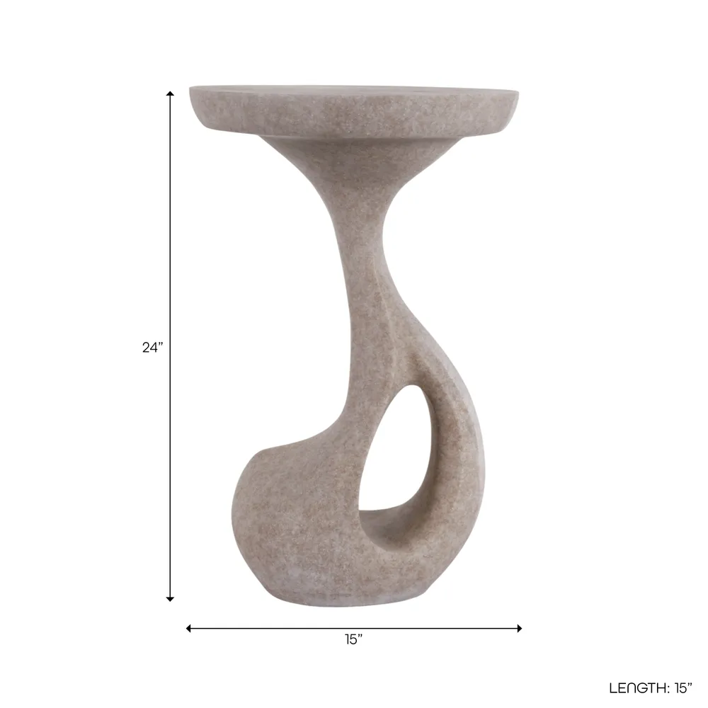 DARNELLVIEW BROWN TABLE 24 (IN)