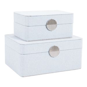 EVERTONPORT SET OF 2 BLUE BOXES 4 (IN) 1