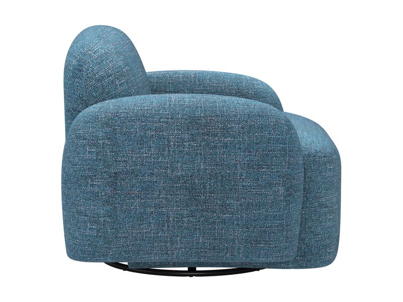 Cleo Swivel Chair Blue 3